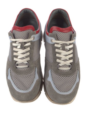 Ferragamo Colorblock Pattern Athletic Sneakers