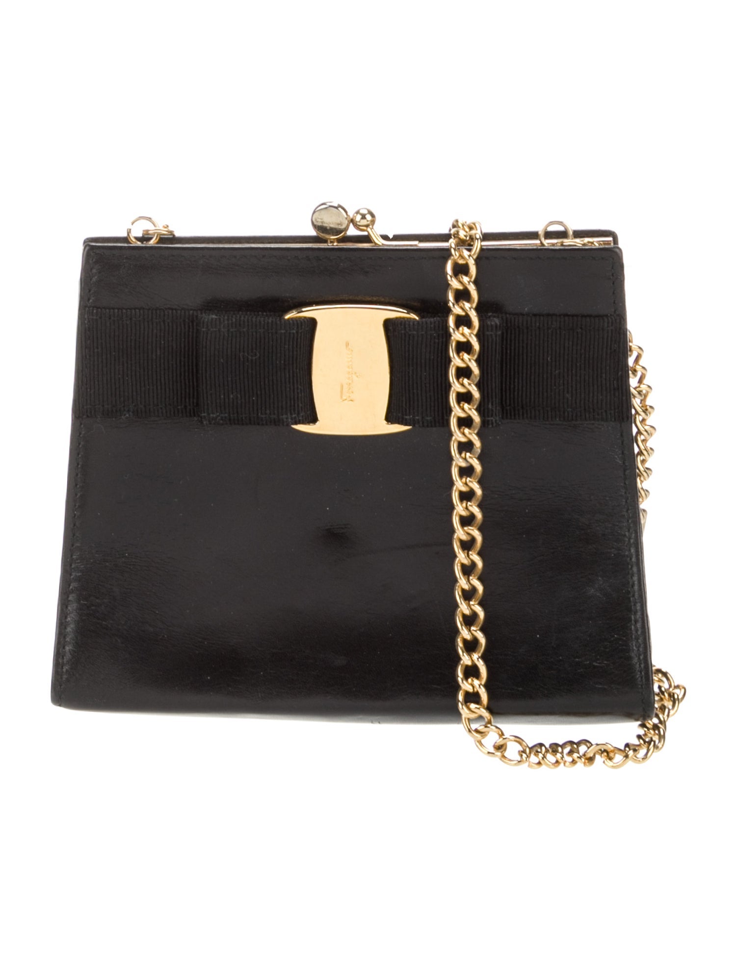Ferragamo Leather Evening Bag