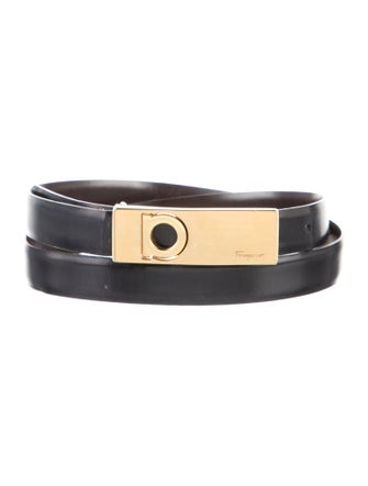 Ferragamo Reversible Gancini Logo Belt
