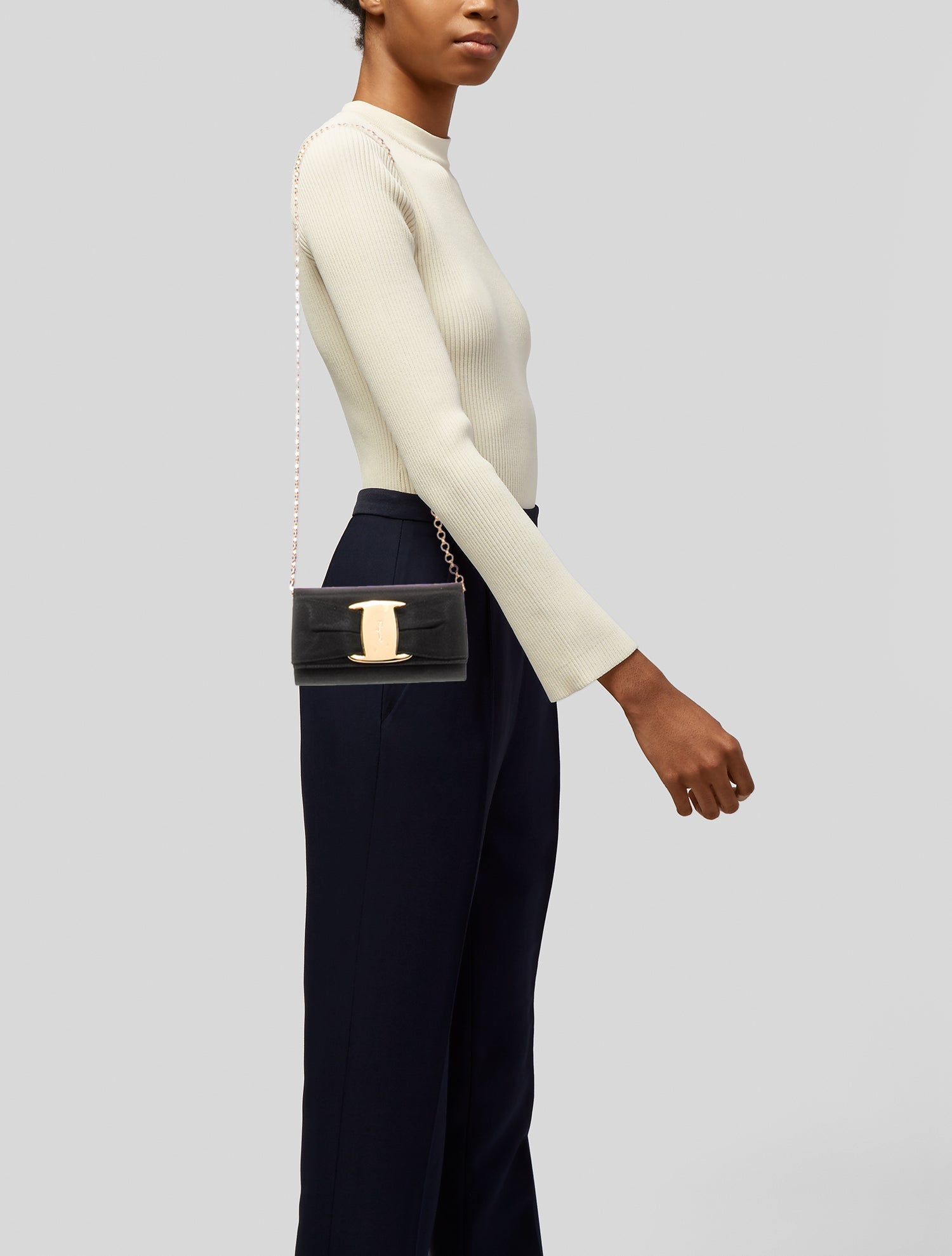 Salvatore Ferragamo Vara Bow Evening Bag