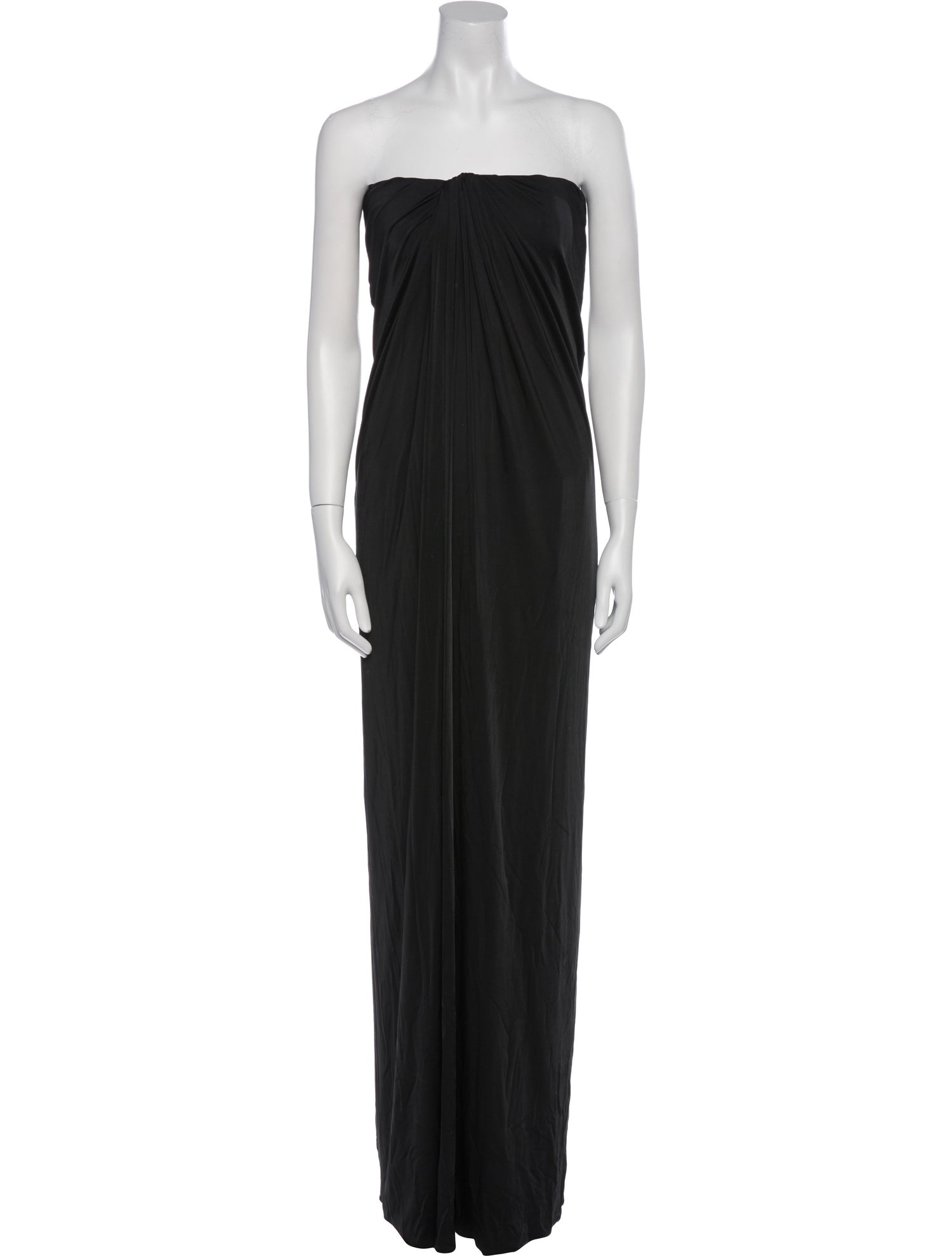 Ferragamo Strapless Midi Length Dress