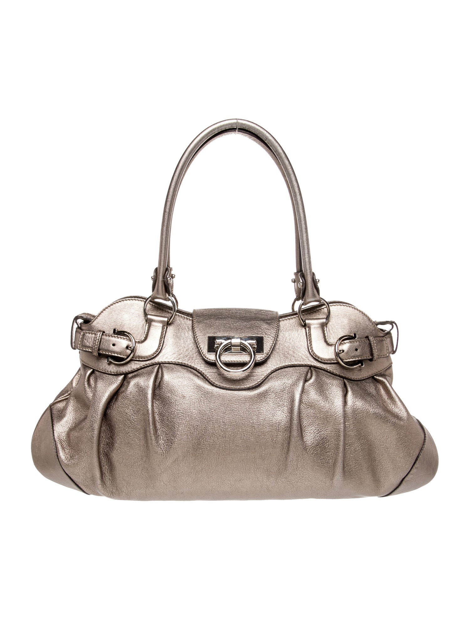 Ferragamo Leather Top Handle Bag