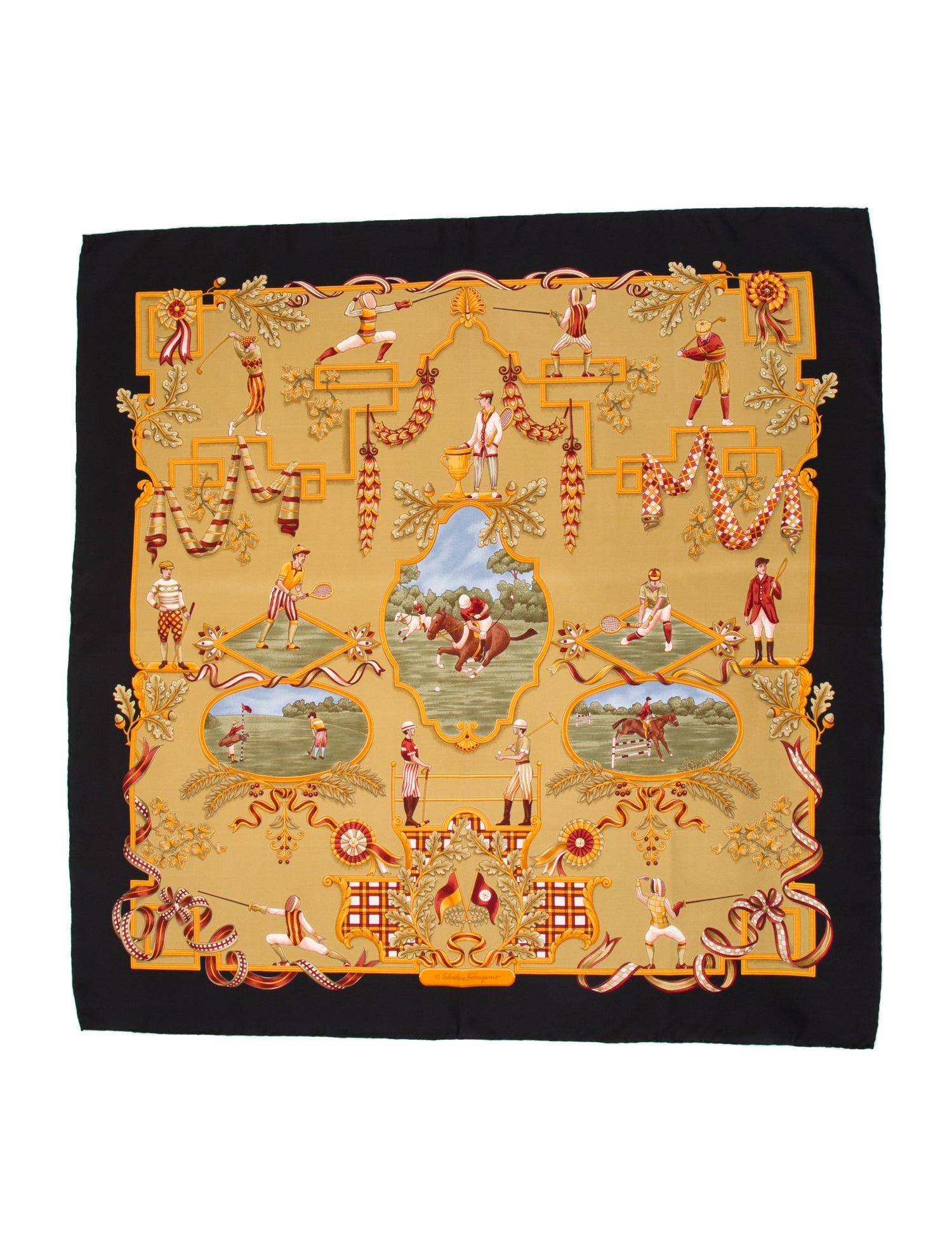 Ferragamo Silk Printed Scarf