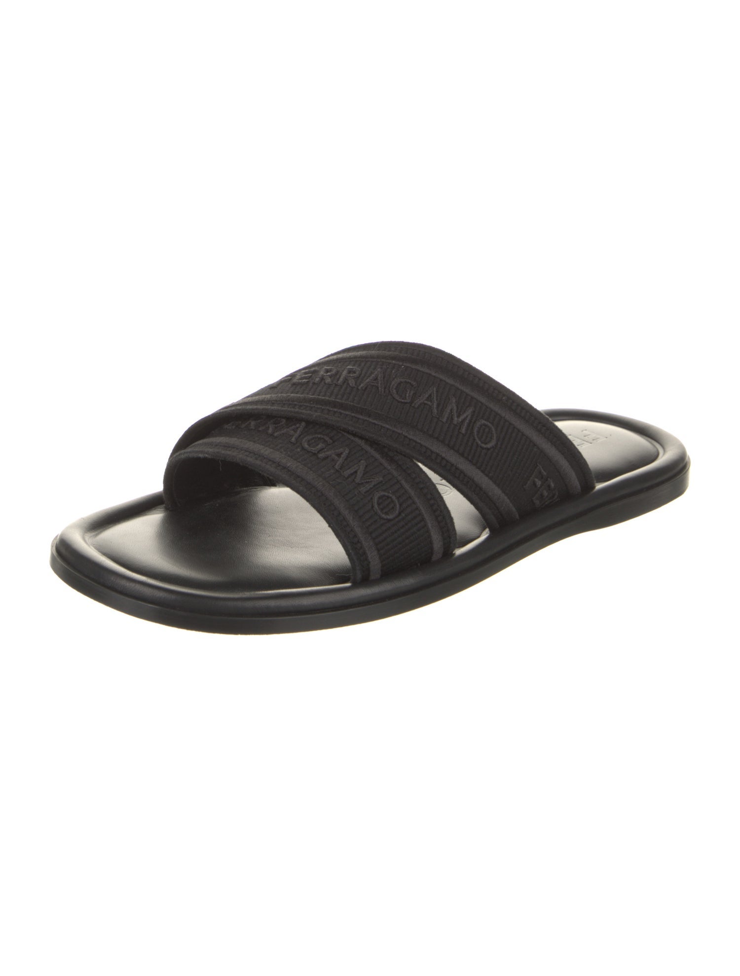 Ferragamo Leather Slides