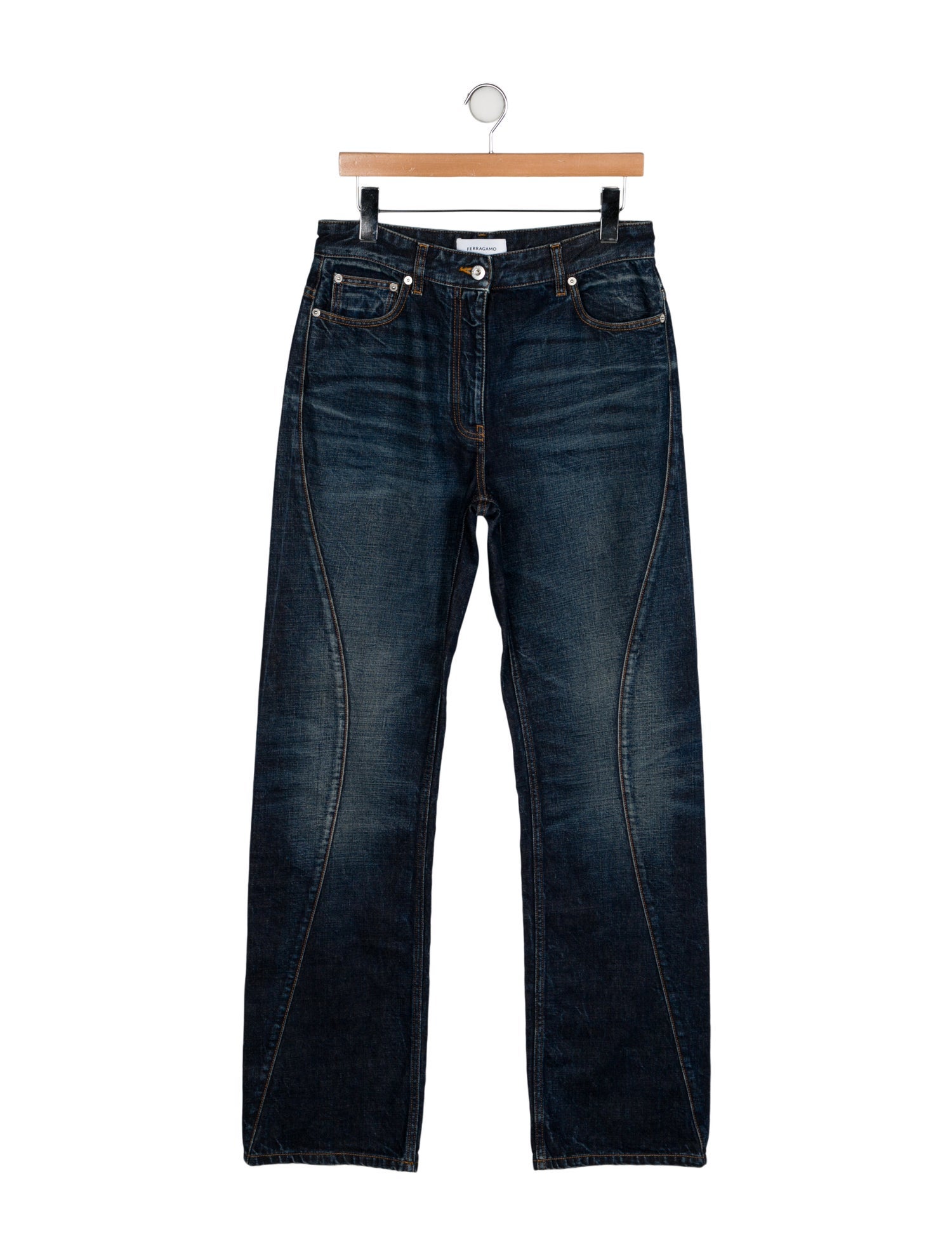 Ferragamo High-Rise Wide Leg Jeans