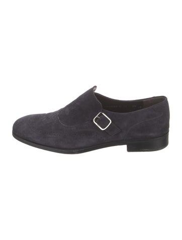 Ferragamo Monk Straps Suede 9.5