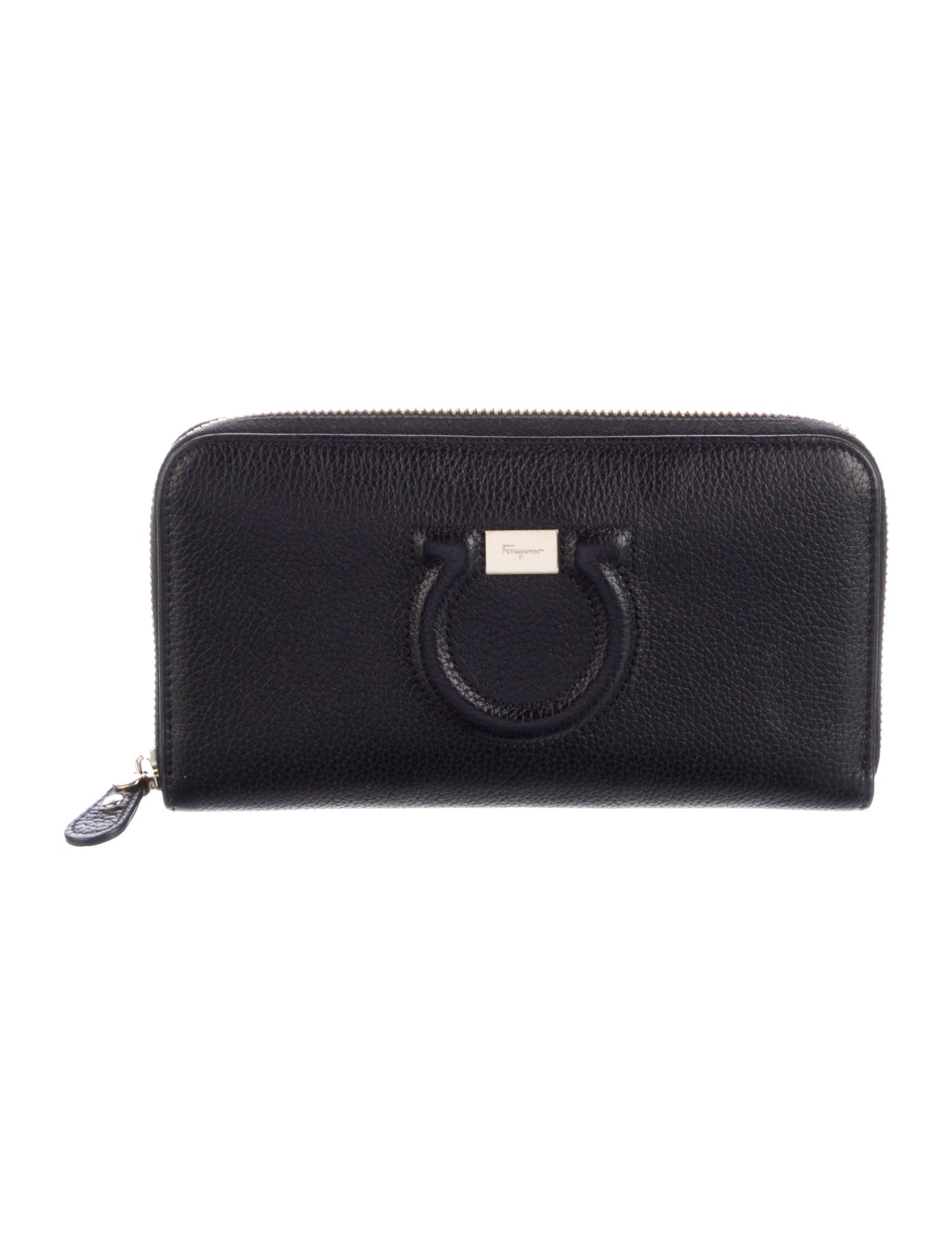 Ferragamo Gancini Logo Leather Continental Wallet