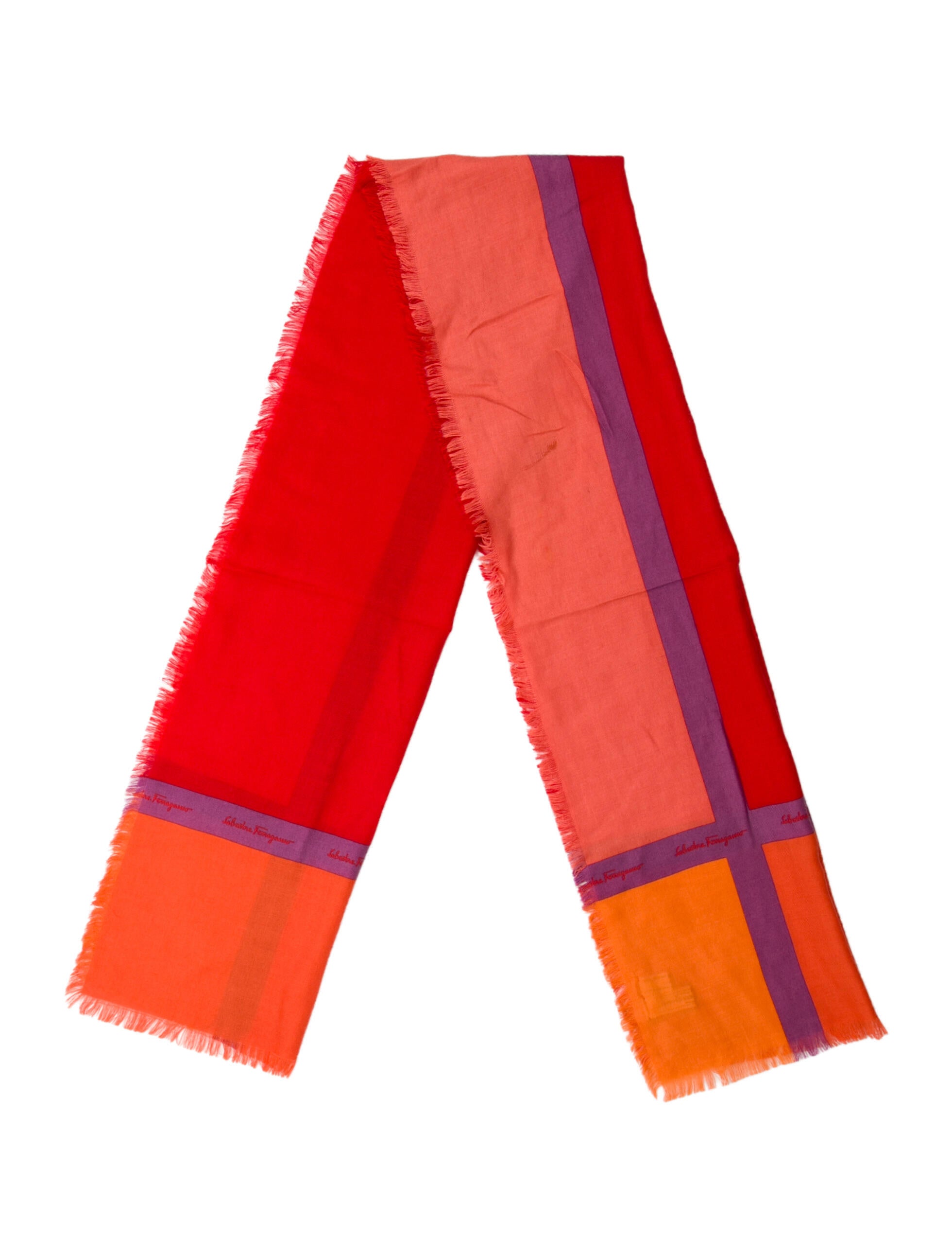 Ferragamo Silk Striped Scarf