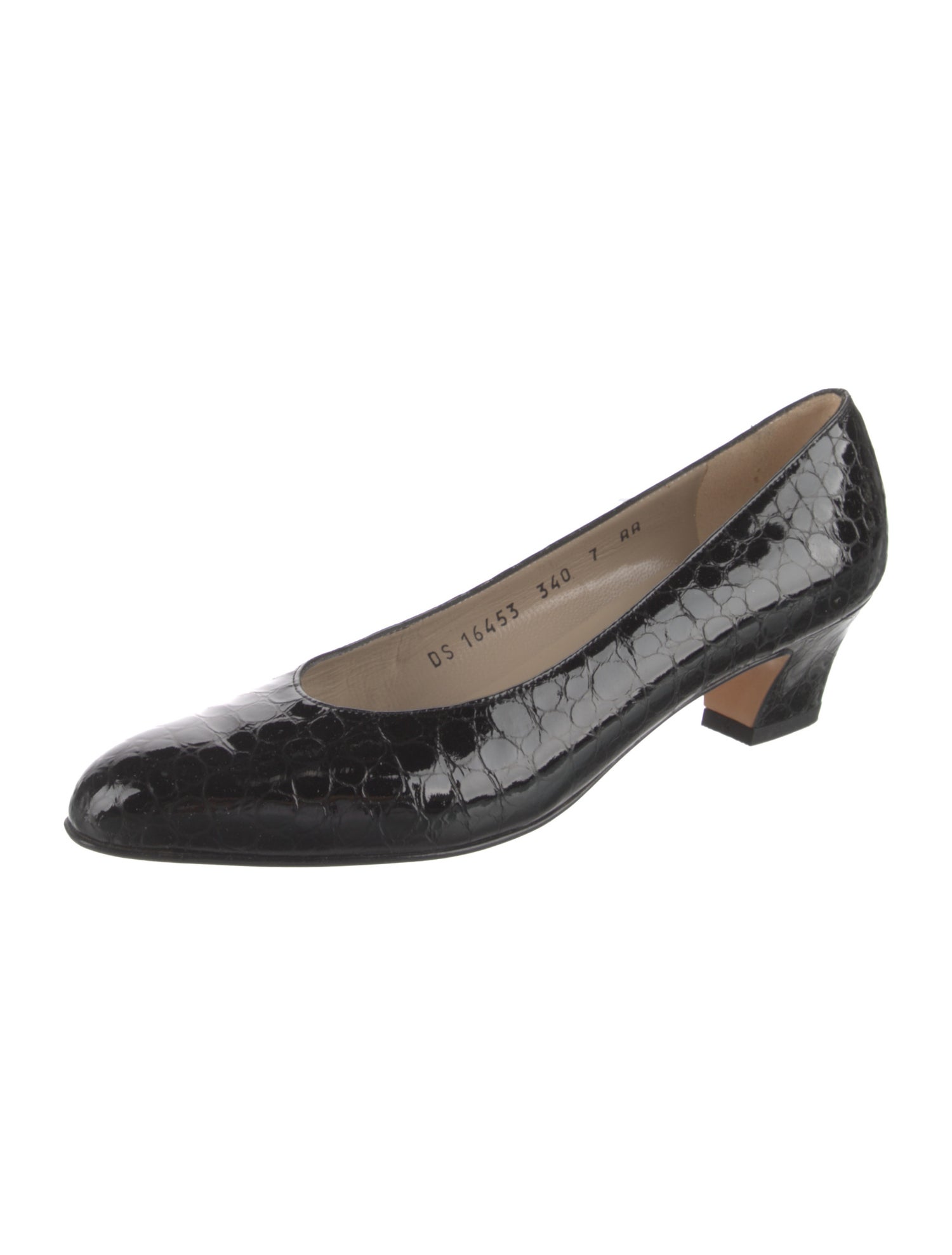 Salvatore Ferragamo Patent Leather Animal Print Pumps