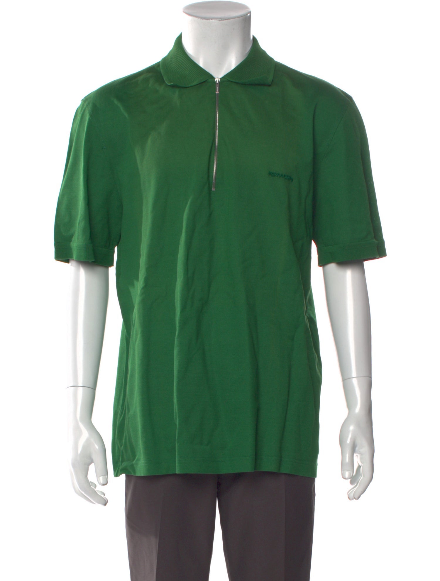 Ferragamo Collar Short Sleeve Polo Shirt