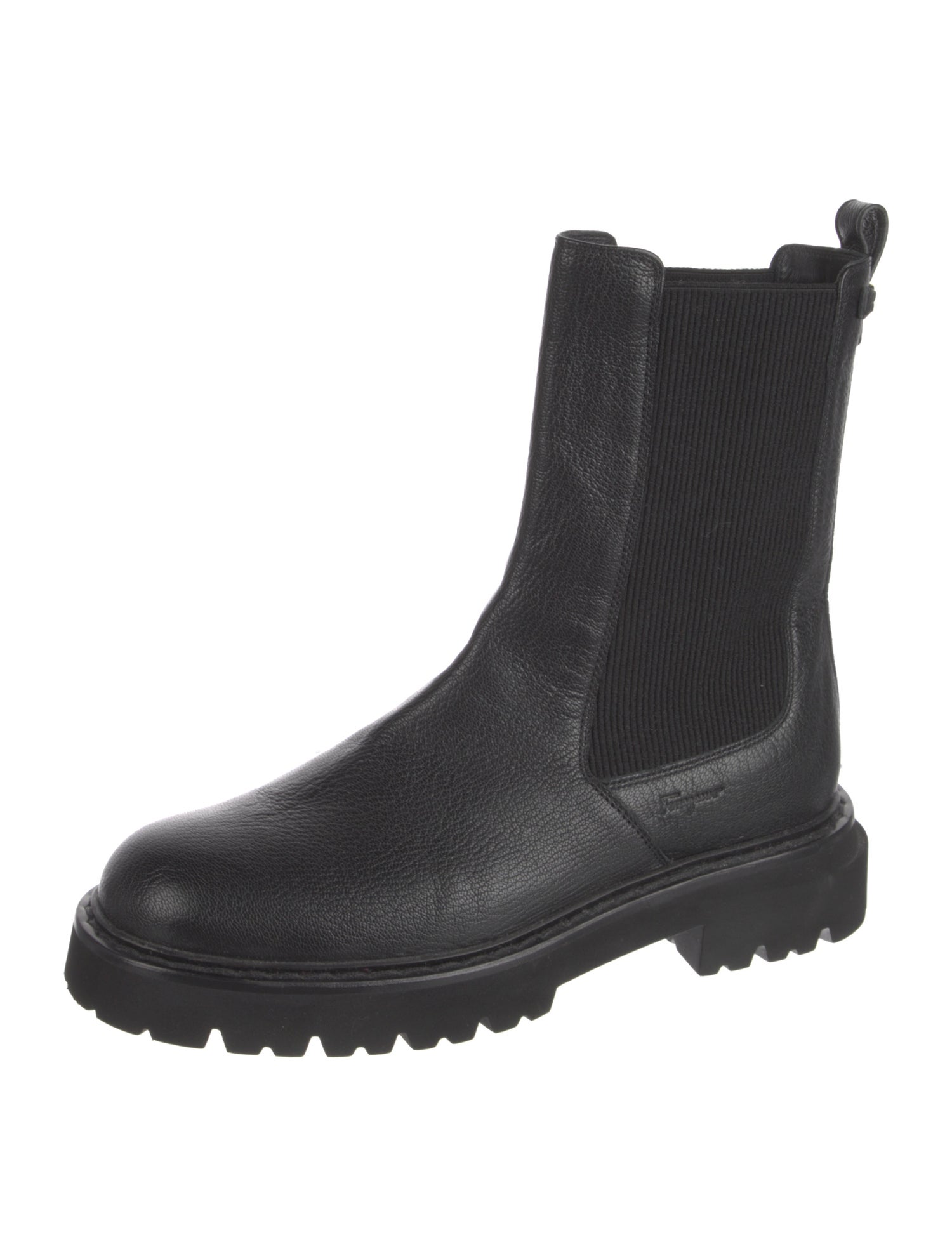 Salvatore Ferragamo Leather Chelsea Boots