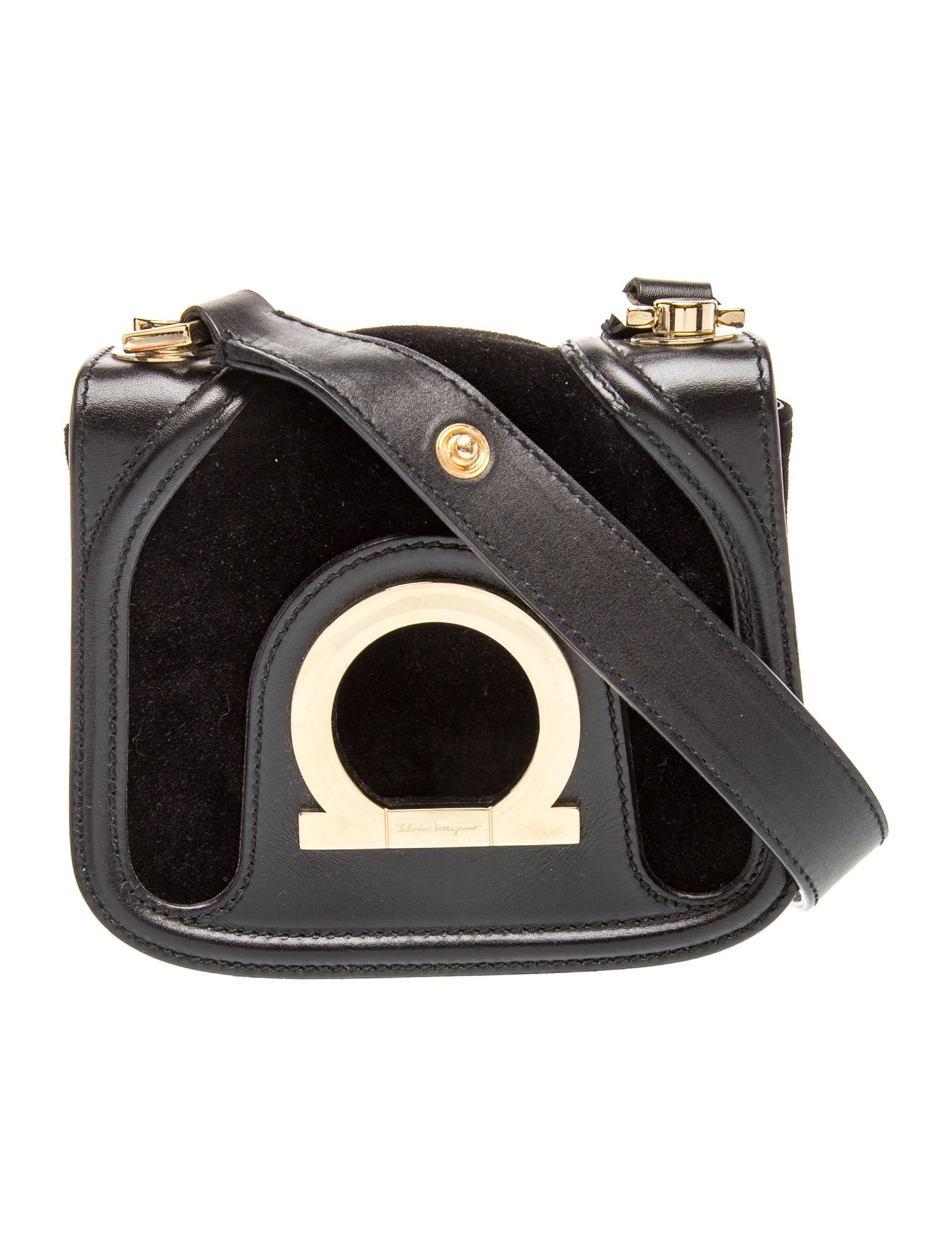 Ferragamo Suede Crossbody Bag