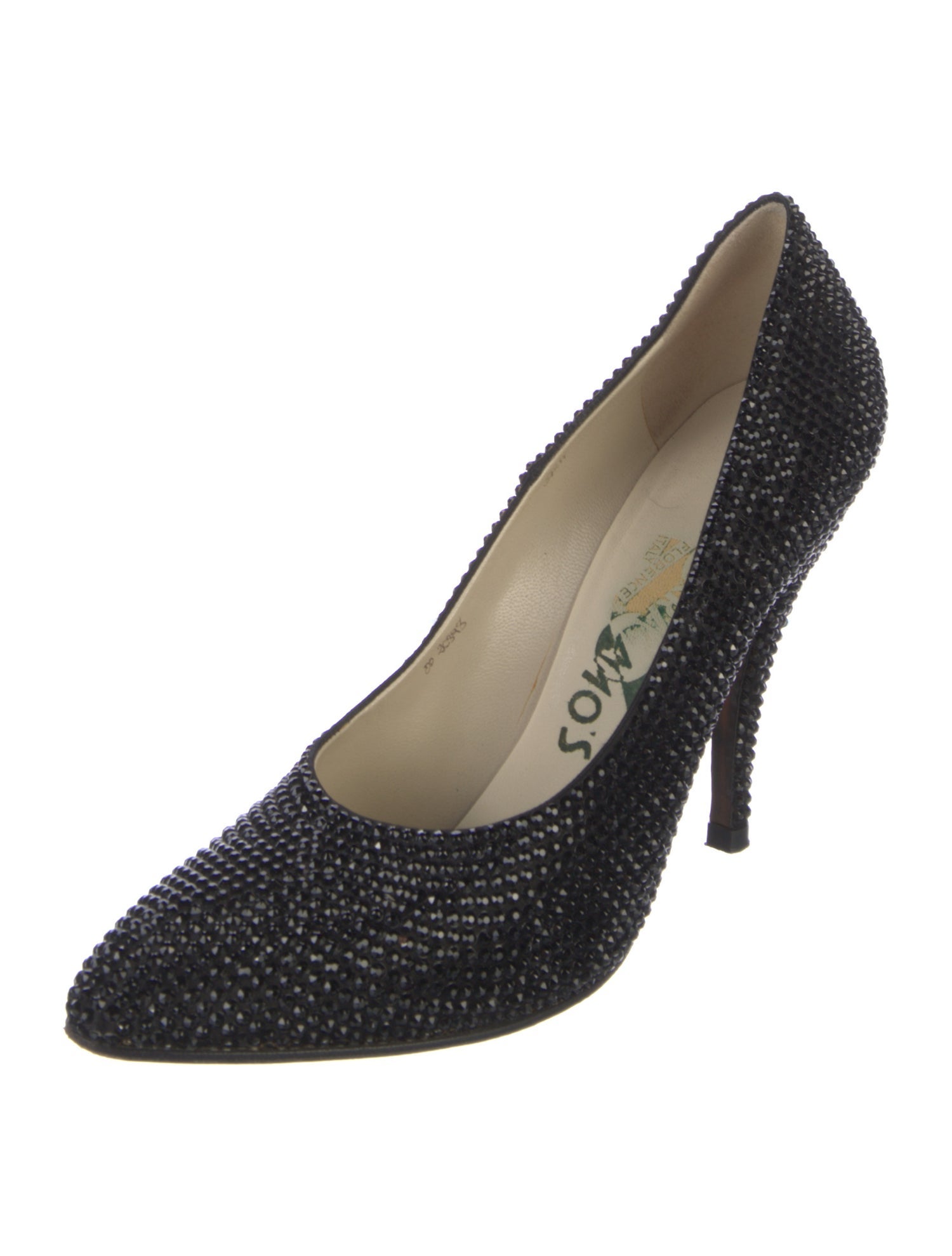 Ferragamo Crystal Embellishments Pumps