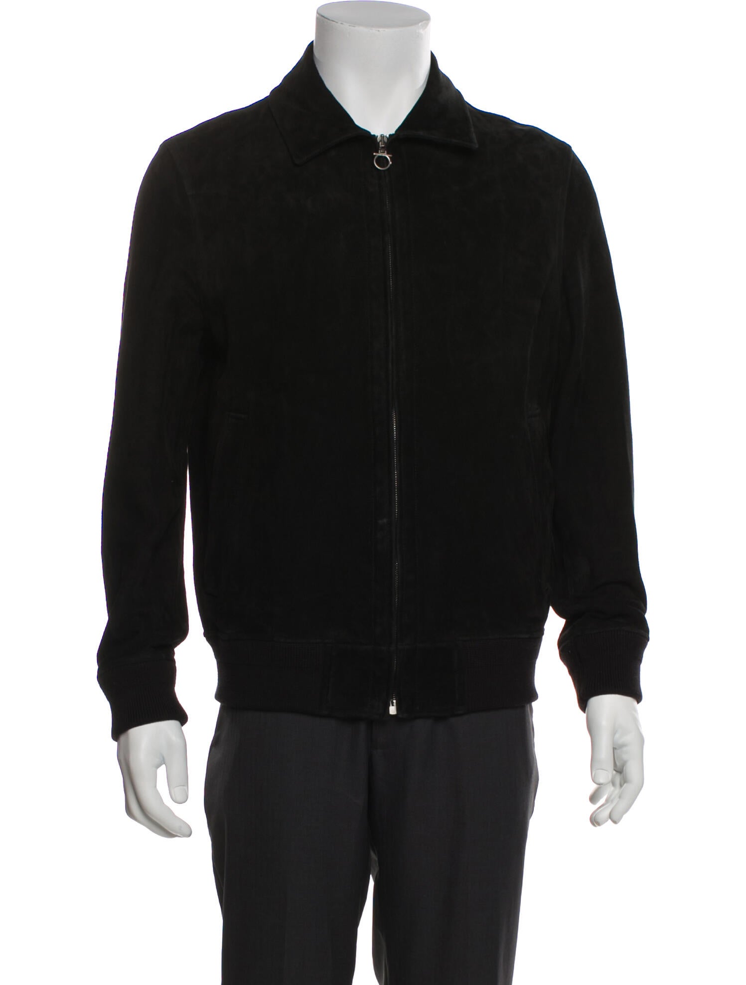 Ferragamo Lamb Leather Bomber Jacket