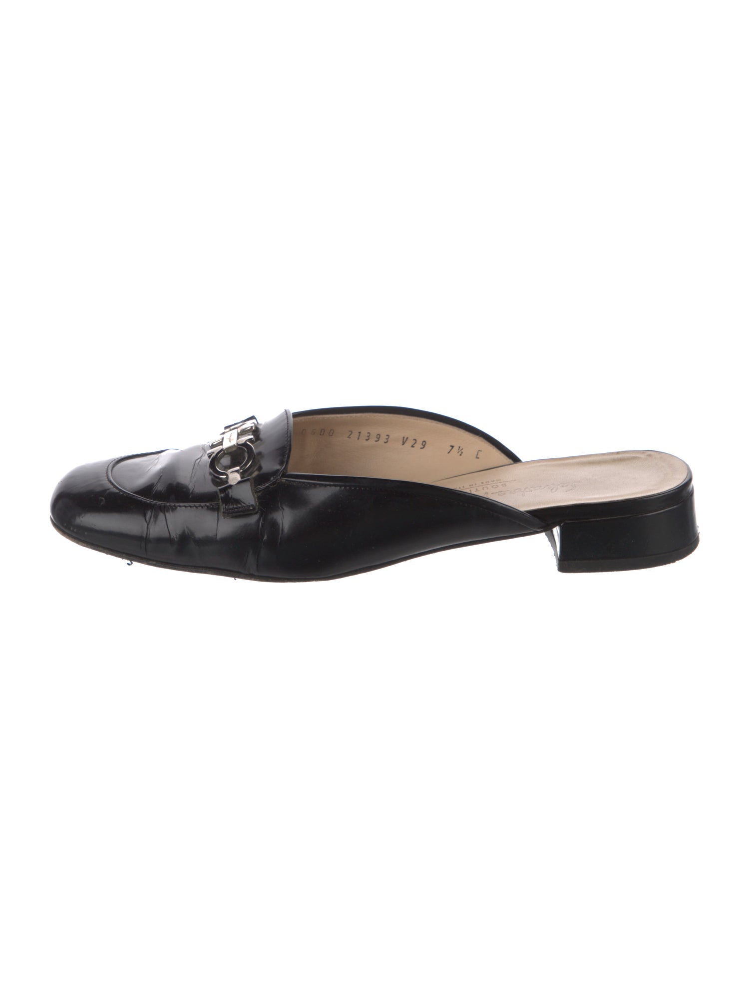 Ferragamo Patent Leather Mules