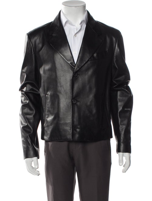 Ferragamo Leather Moto Jacket