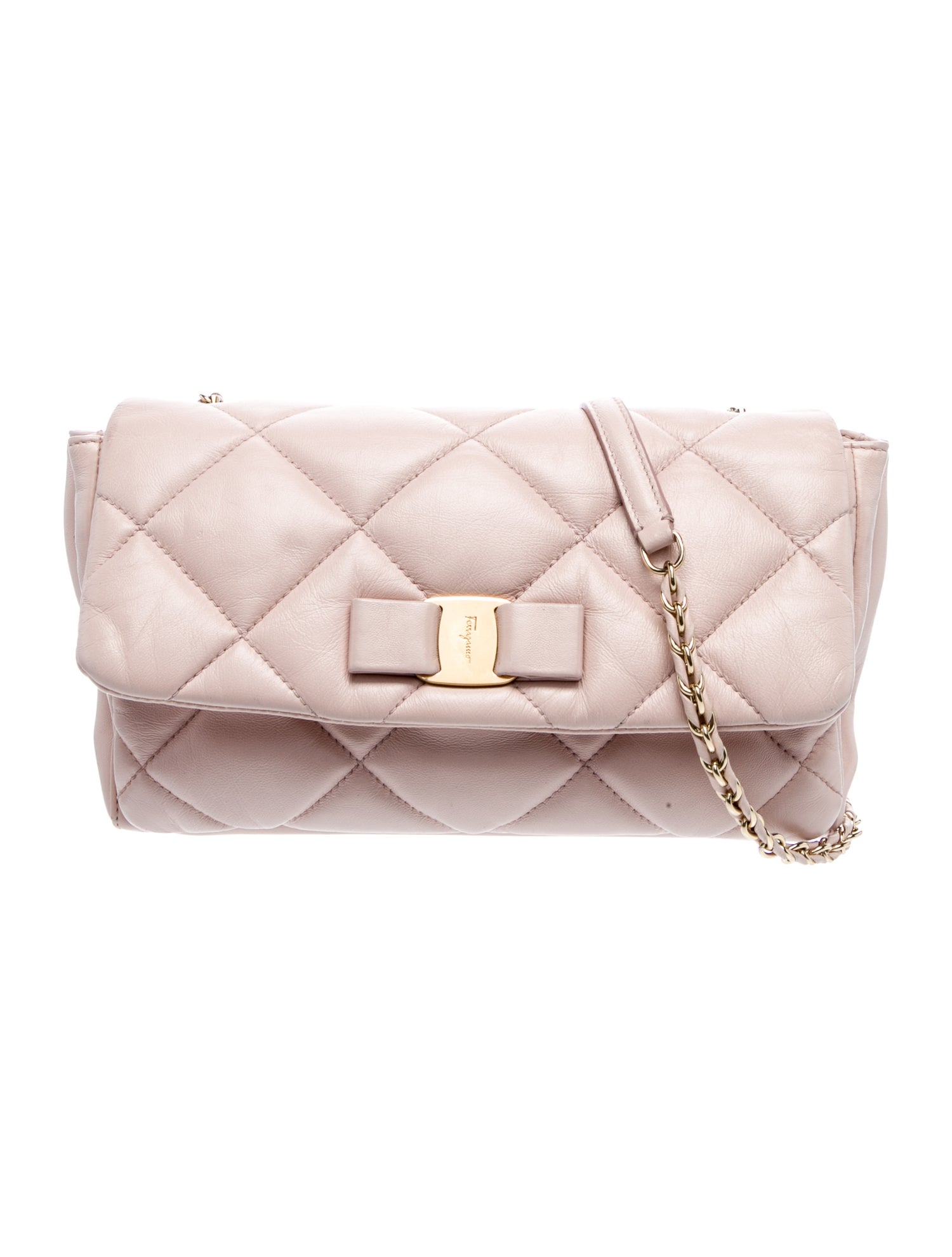 Ferragamo Leather Clutch