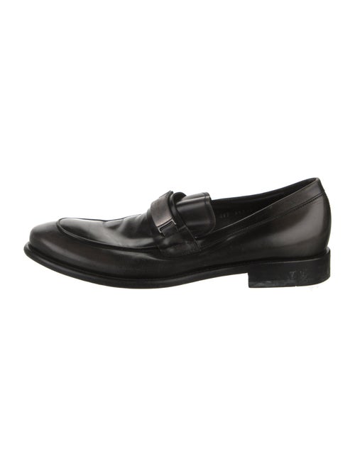 Ferragamo Leather Monk Straps