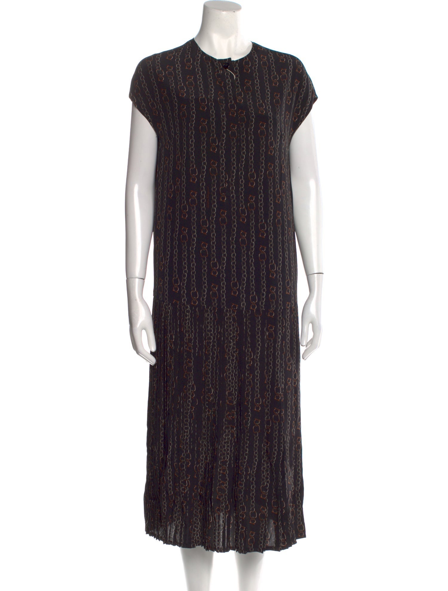 Ferragamo Silk Midi Length Dress w/ Tags