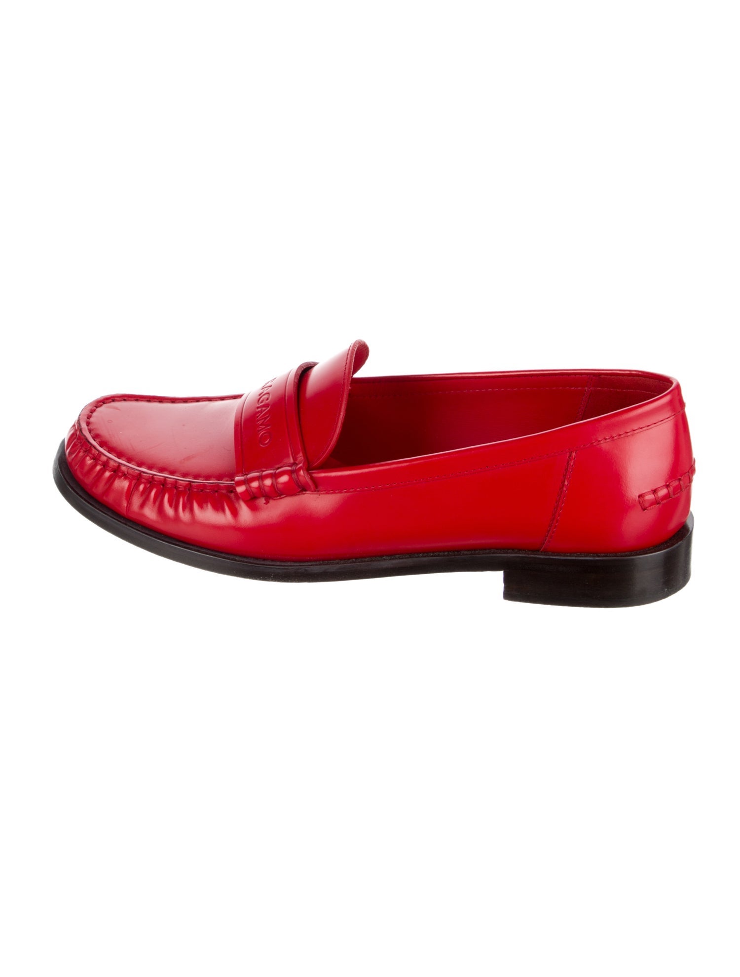 Ferragamo Horsebit Accent Leather Loafers