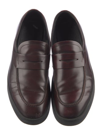 Ferragamo Gancini Logo Leather Dress Loafers