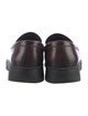 Ferragamo Gancini Logo Leather Dress Loafers