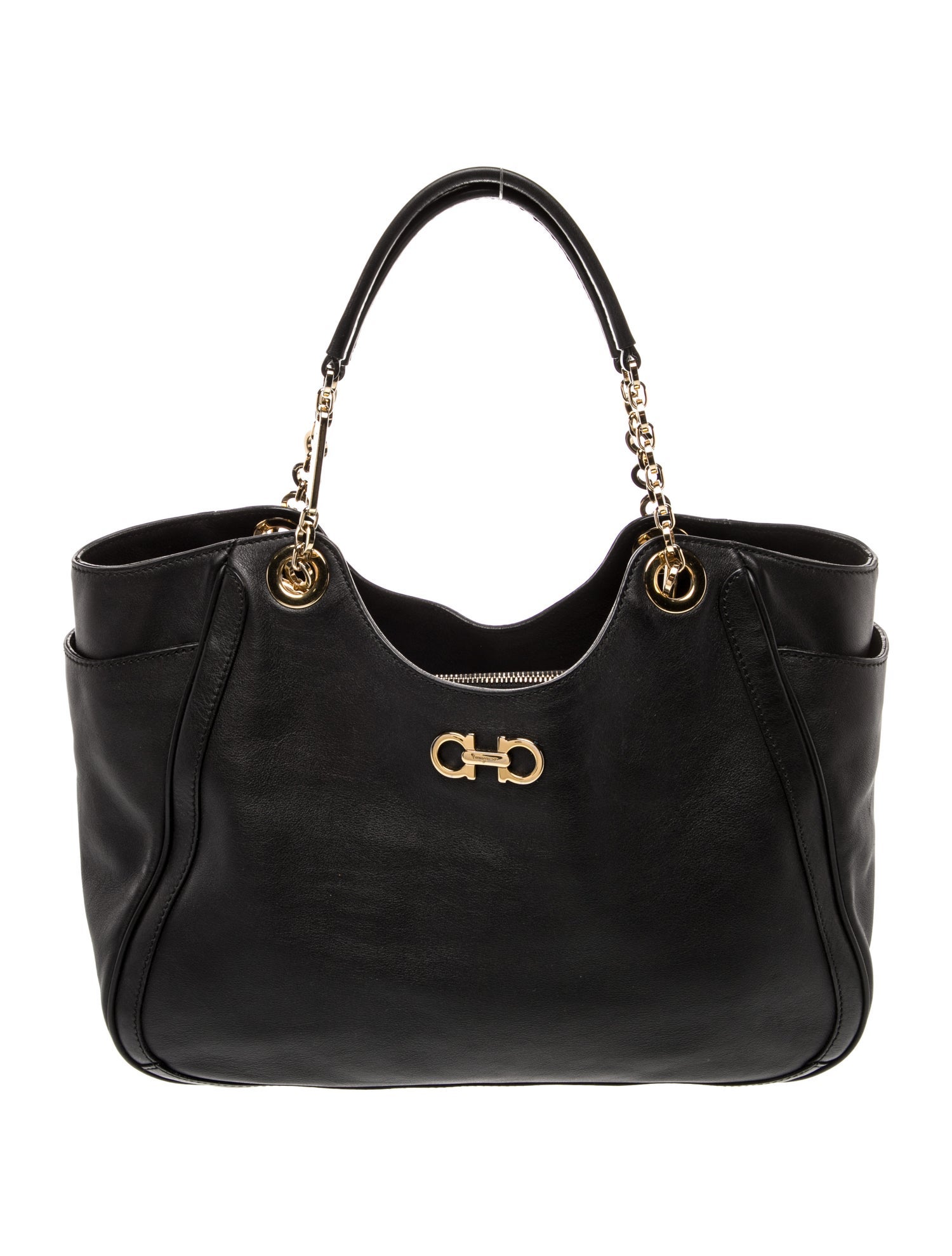 Ferragamo Leather Top Handle Bag