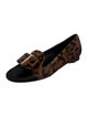 Salvatore Ferragamo Calf Hair Animal Print Loafers