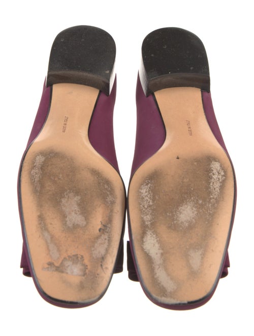 Ferragamo Leather Bow Accents Flats