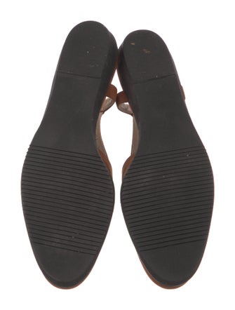 Salvatore Ferragamo Suede Embroidered Accent Slingback Flats