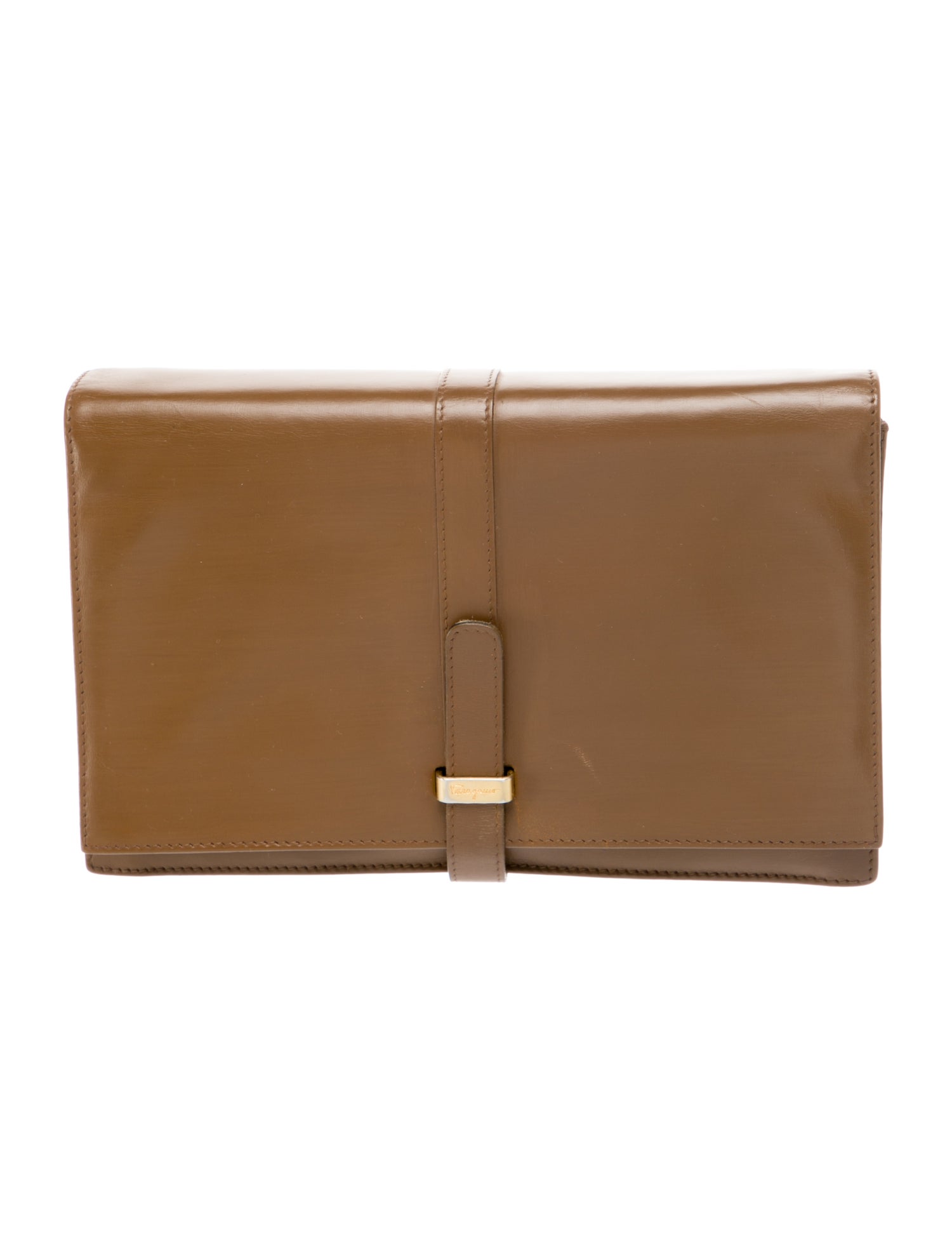 Ferragamo Leather Clutch