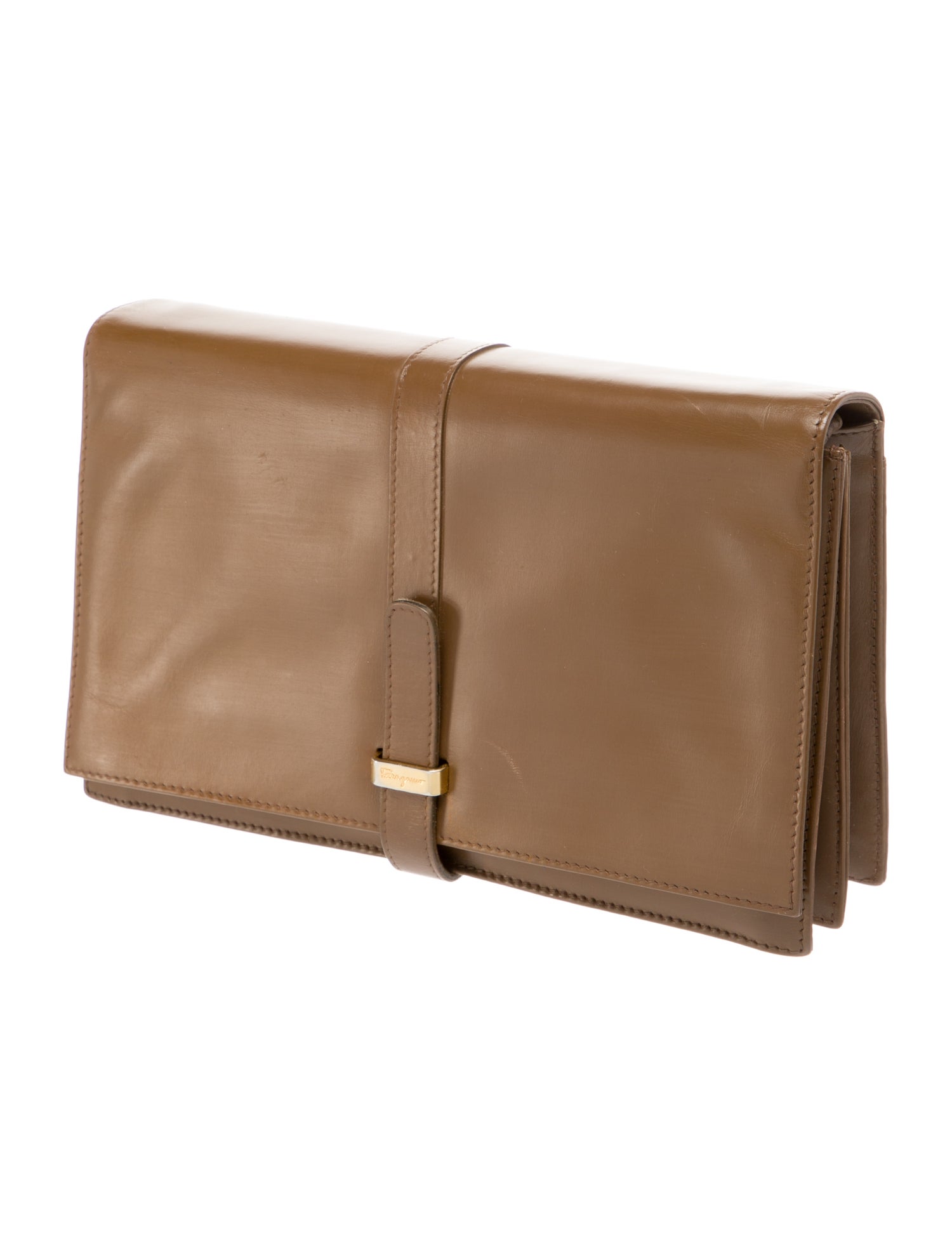 Ferragamo Leather Clutch