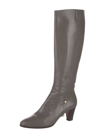 Ferragamo Leather Riding Boots