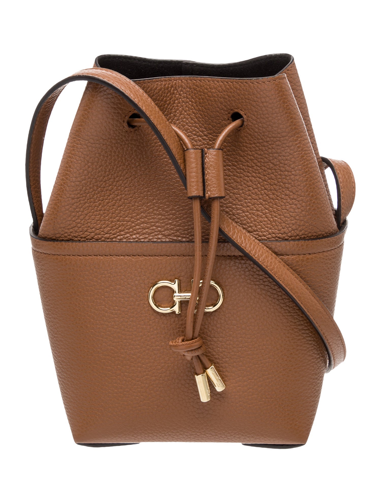 Ferragamo Leather Bucket Bag