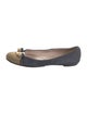 Ferragamo Denim Printed Ballet Flats