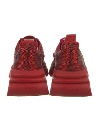Ferragamo Crystal Embellishments Sneakers