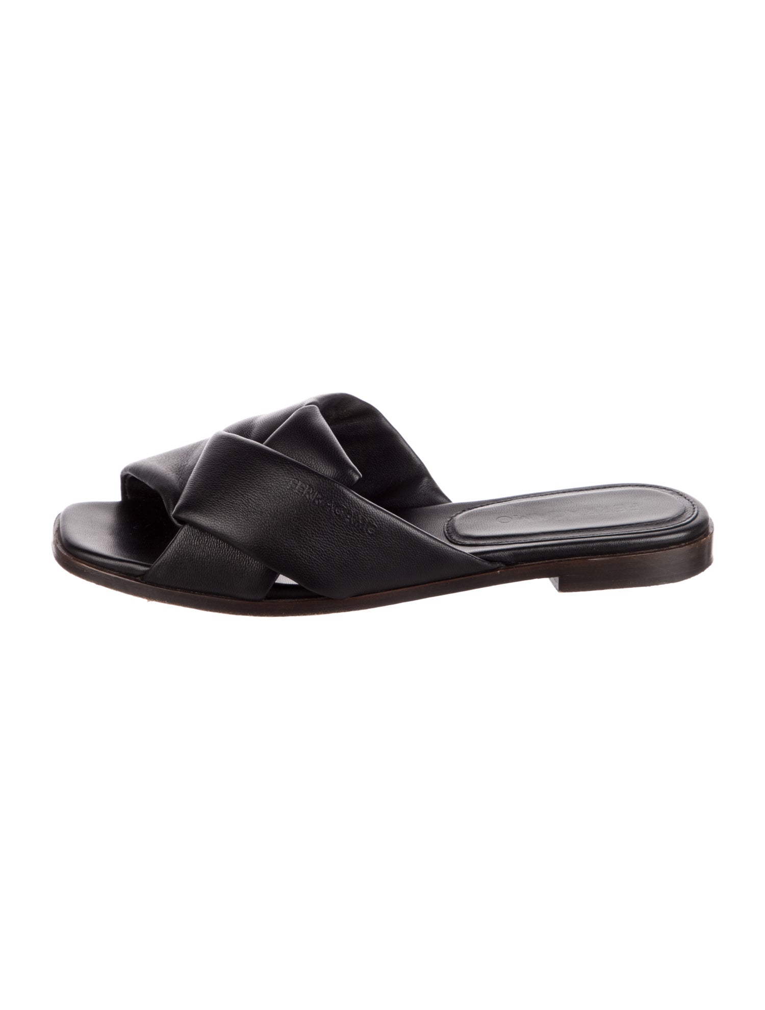 Ferragamo Leather Slides