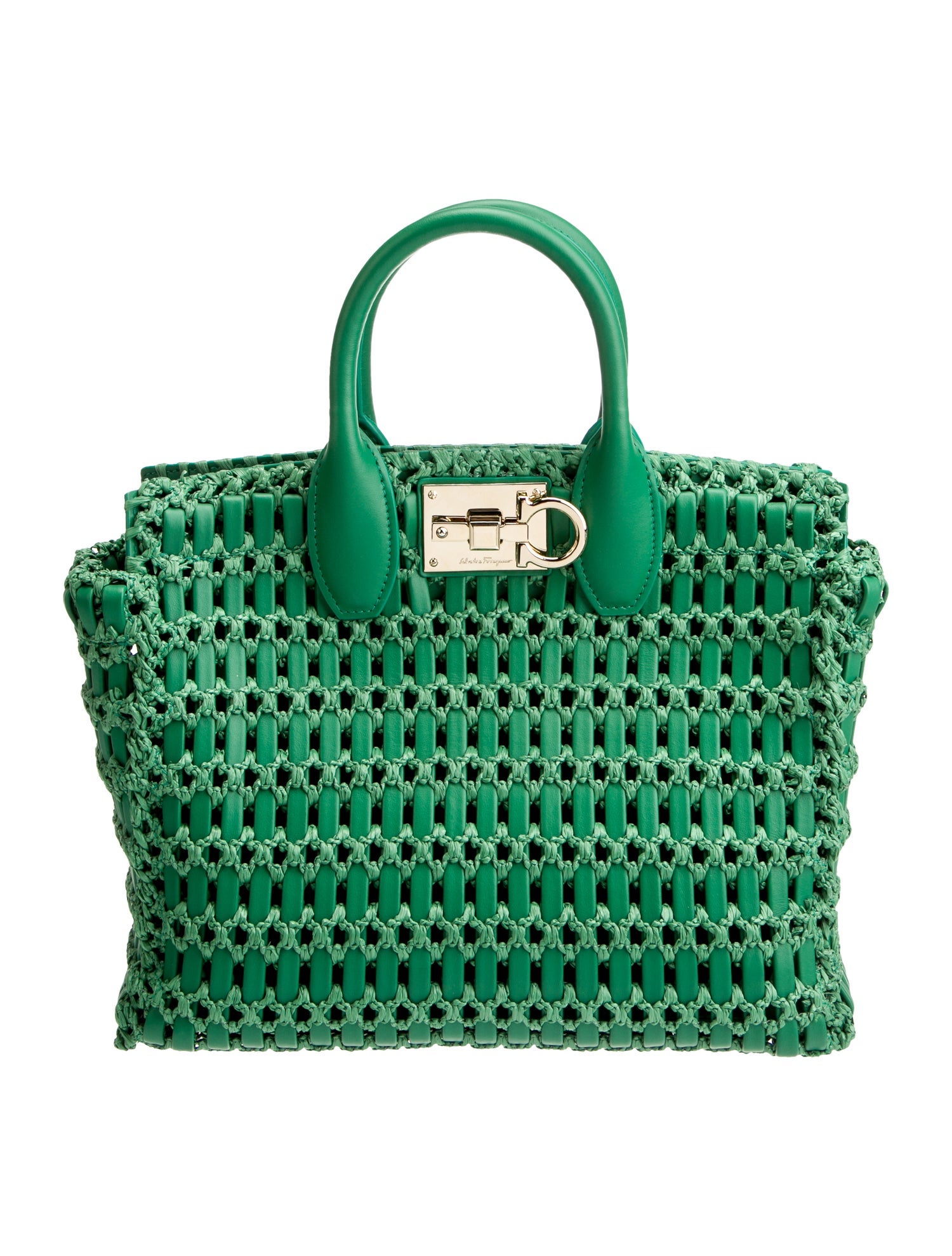 Salvatore Ferragamo Leather Top Handle Bag