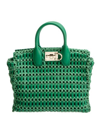 Salvatore Ferragamo Leather Top Handle Bag