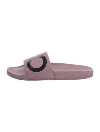 Ferragamo Gancini Logo Rubber Slides