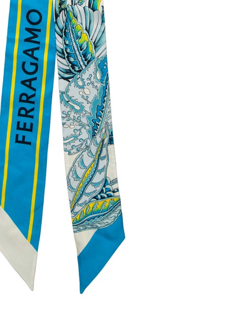 Ferragamo Silk Printed Bandeau Scarf