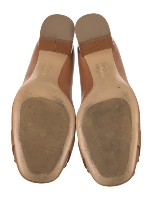 Ferragamo Leather Fringe Trim Accent Pumps