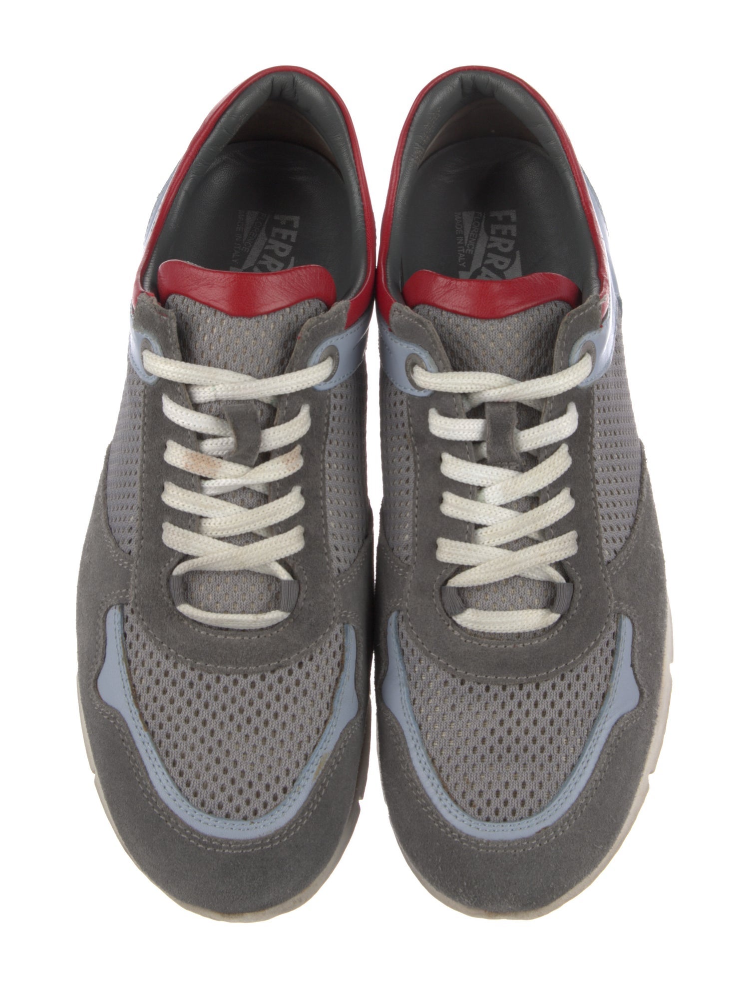 Ferragamo Colorblock Pattern Athletic Sneakers