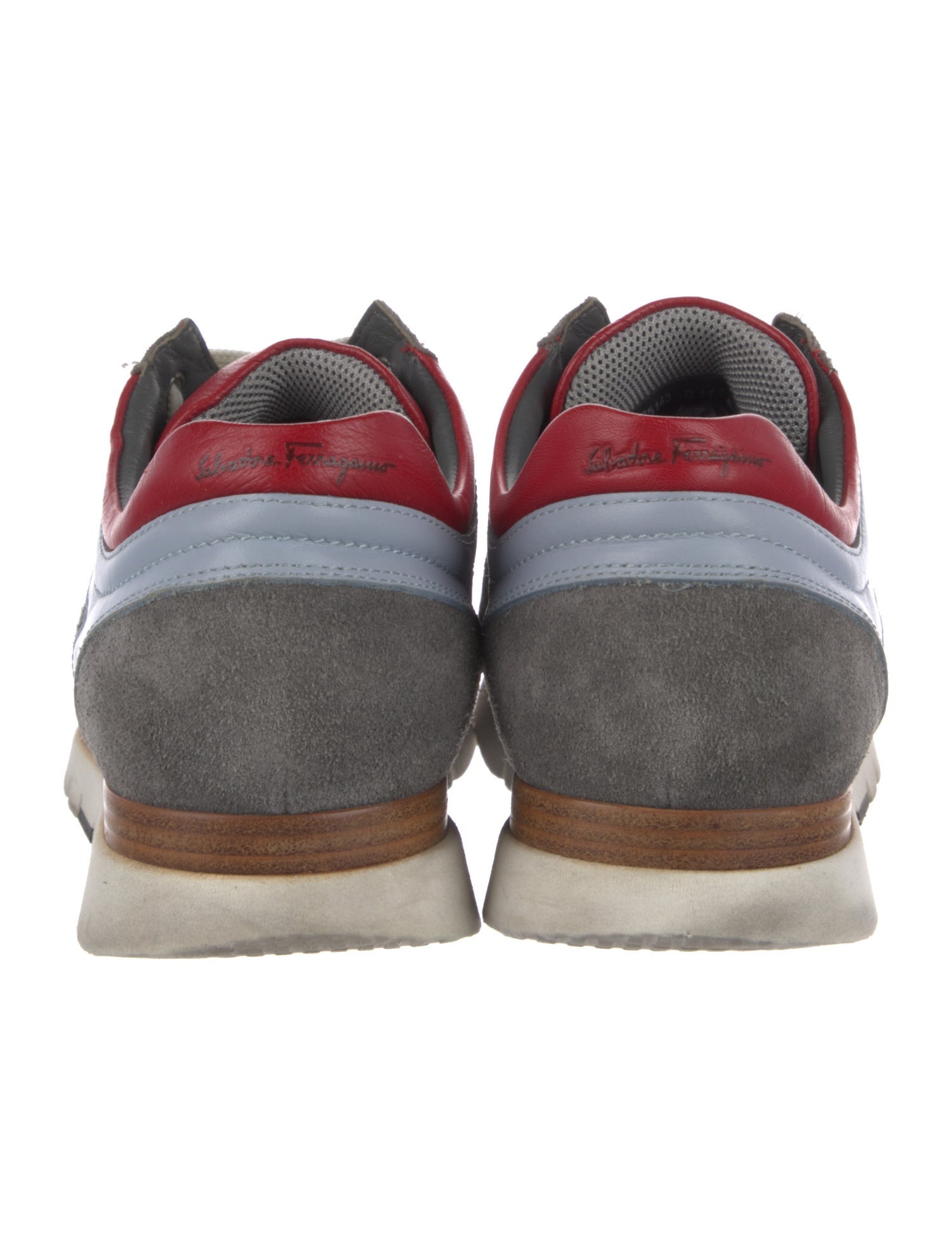 Ferragamo Colorblock Pattern Athletic Sneakers