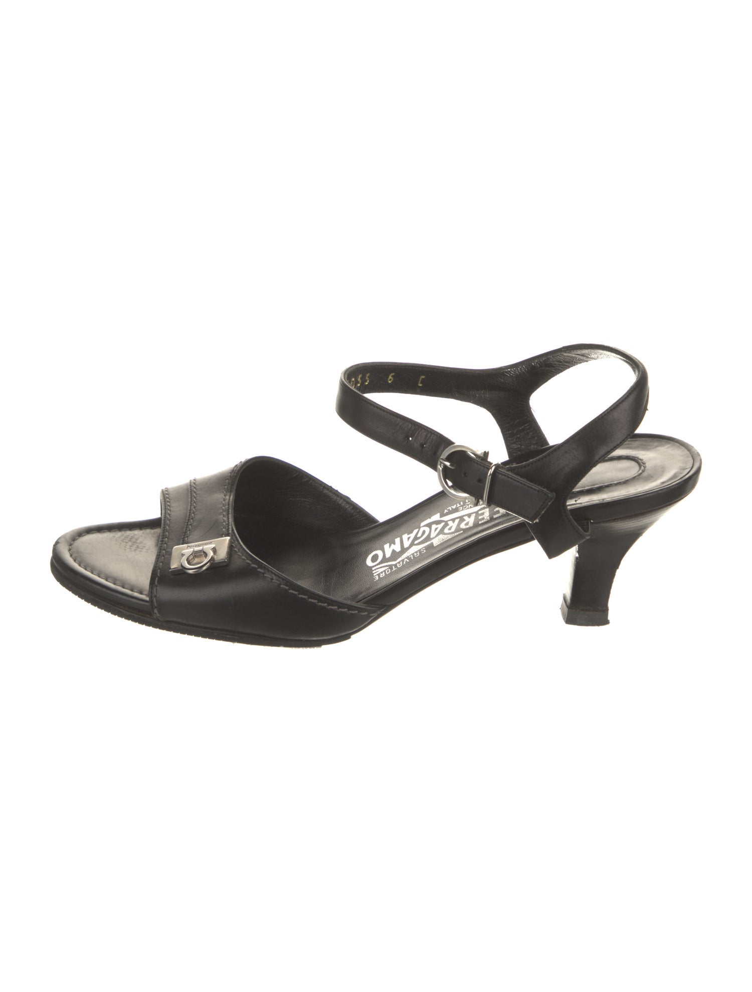 Salvatore Ferragamo Leather Slingback Sandals
