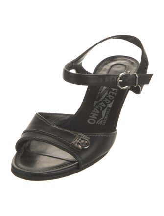 Salvatore Ferragamo Leather Slingback Sandals