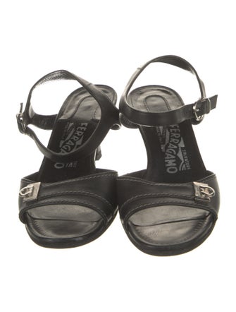 Salvatore Ferragamo Leather Slingback Sandals