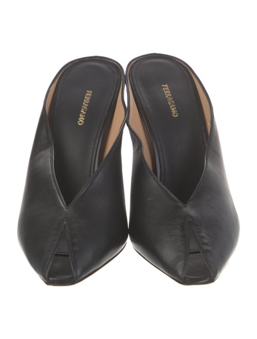Ferragamo Alicia Leather Mules