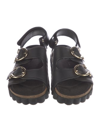 Ferragamo Leather Slingback Flats