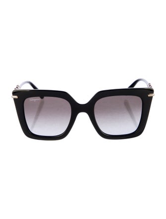 Salvatore Ferragamo Oversize Gradient Sunglasses